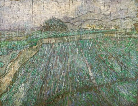 Vincent Van Gogh-Rain 1889